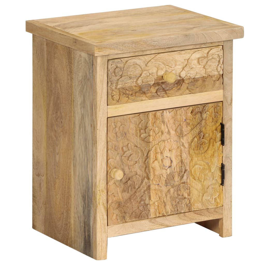 Sengebord 40x30x50 Cm Massivt Mangotræ - Billede 11