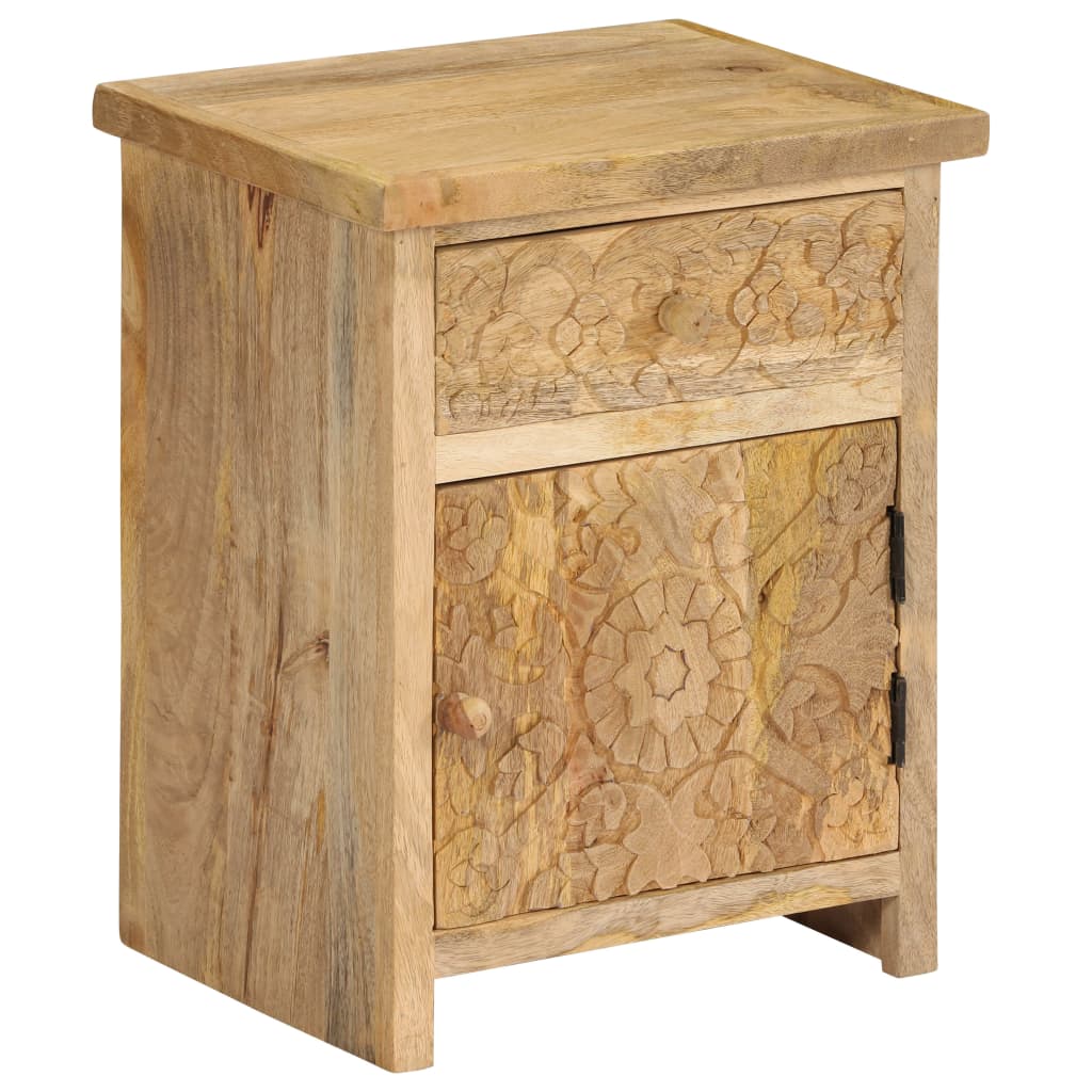 Sengebord 40x30x50 Cm Massivt Mangotræ - Billede 12