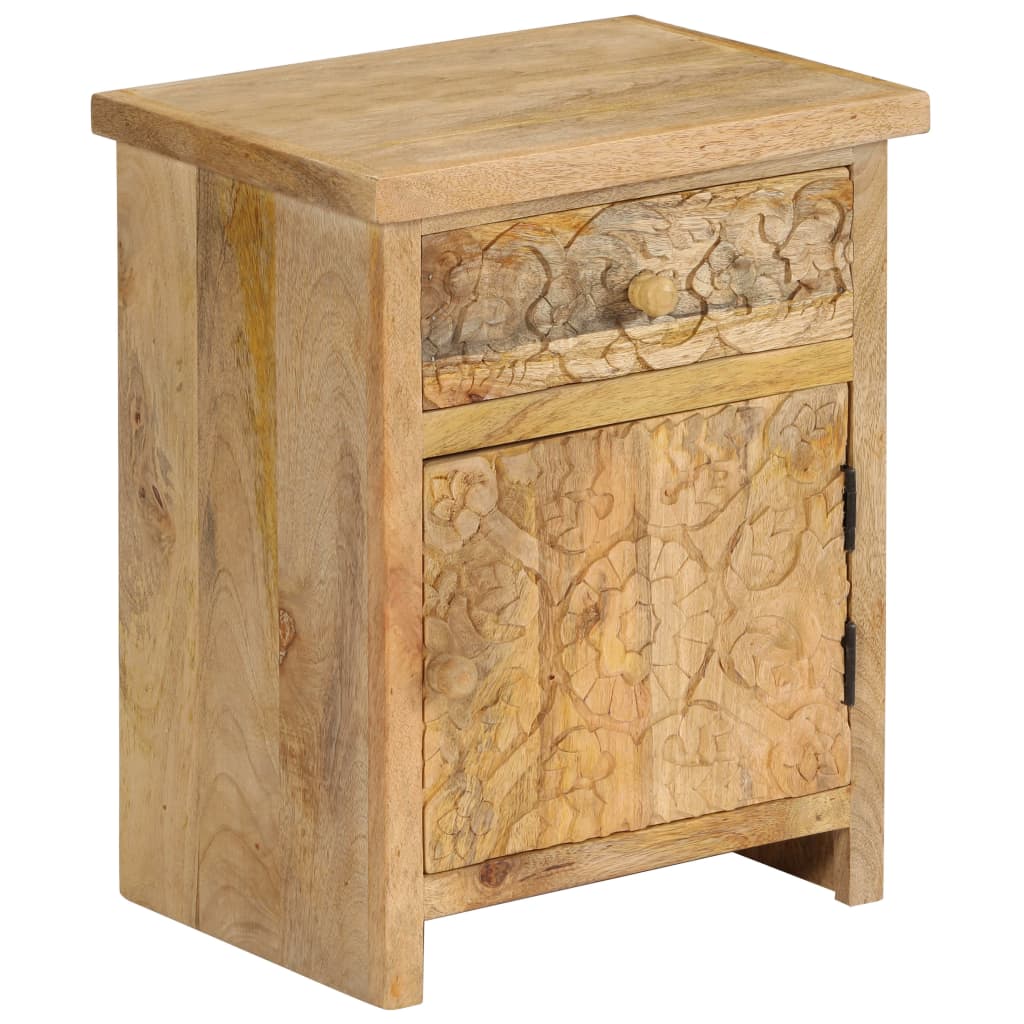 Sengebord 40x30x50 Cm Massivt Mangotræ - Billede 13