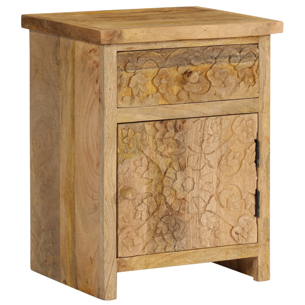 Sengebord 40x30x50 Cm Massivt Mangotræ - Billede 3
