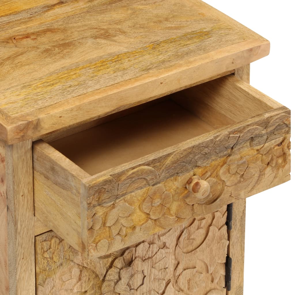 Sengebord 40x30x50 Cm Massivt Mangotræ - Billede 6