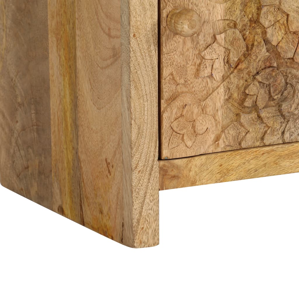 Sengebord 40x30x50 Cm Massivt Mangotræ - Billede 9