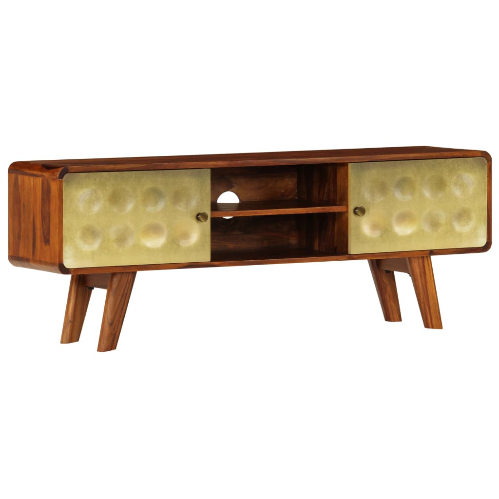 Tv-Skab I Massivt Mangotræ 120 X 30 X 45 Cm