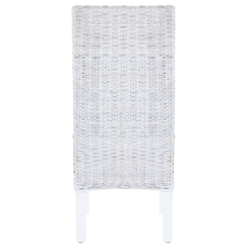 Spisebordsstole Kubu-rattan Og Mahogni-/mangotræ - Billede 5