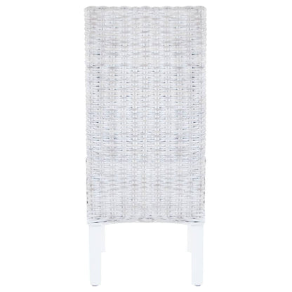 Spisebordsstole Kubu-rattan Og Mahogni-/mangotræ - Billede 5