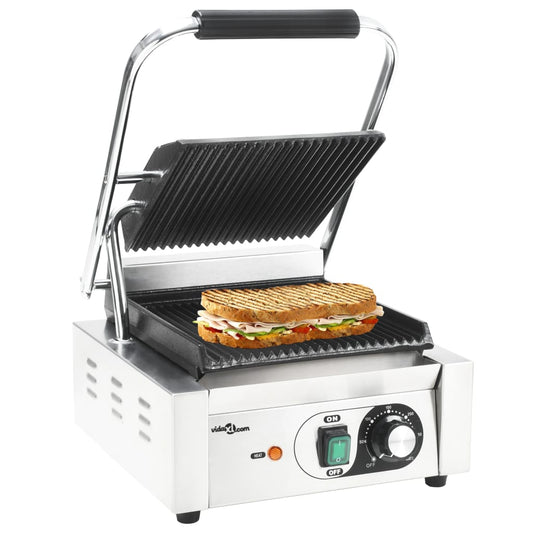 Rillet Paninigrill Rustfrit Stål 1800 W 31X30,5X20 Cm