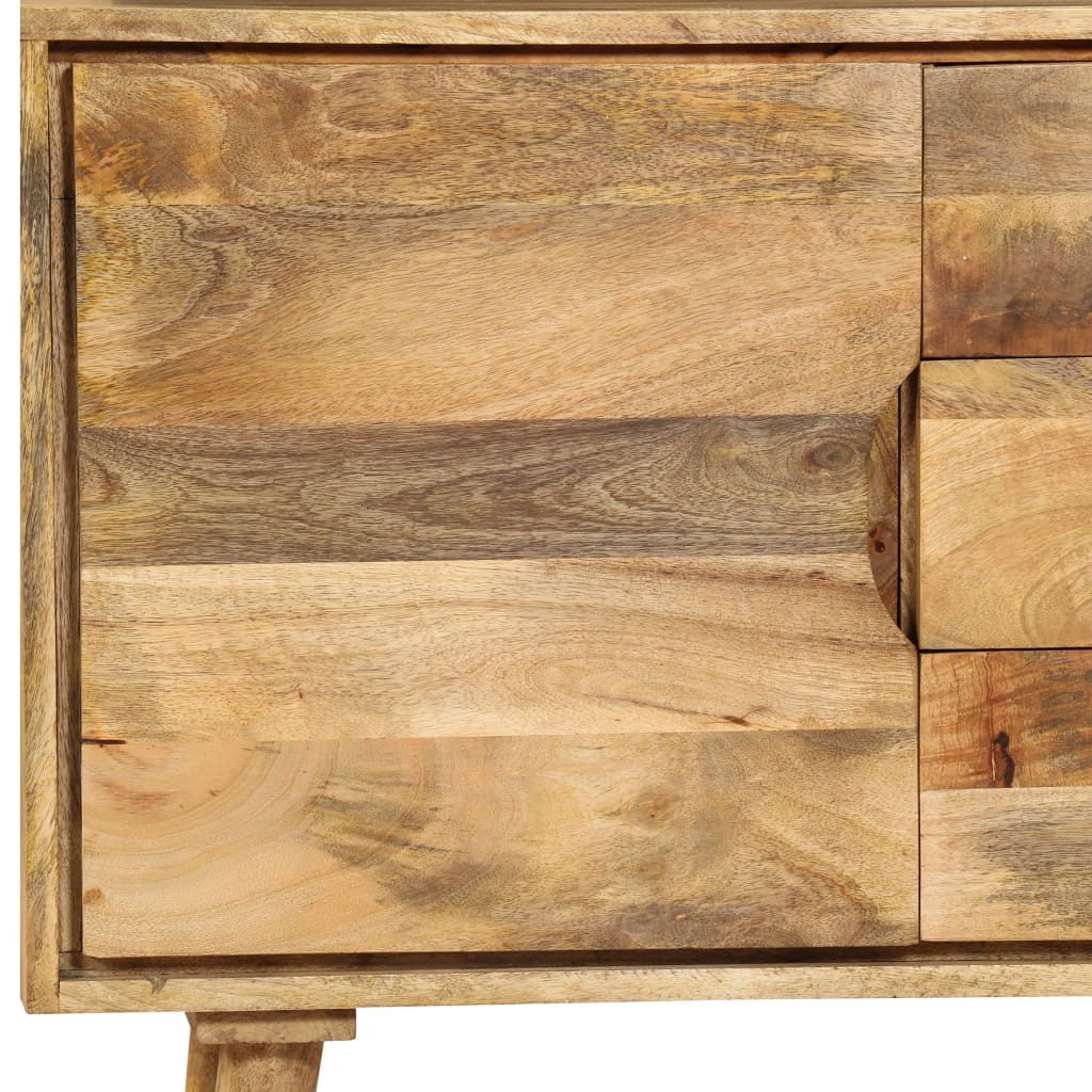 Skænk 90x30x69 Cm Massivt Mangotræ - Billede 11
