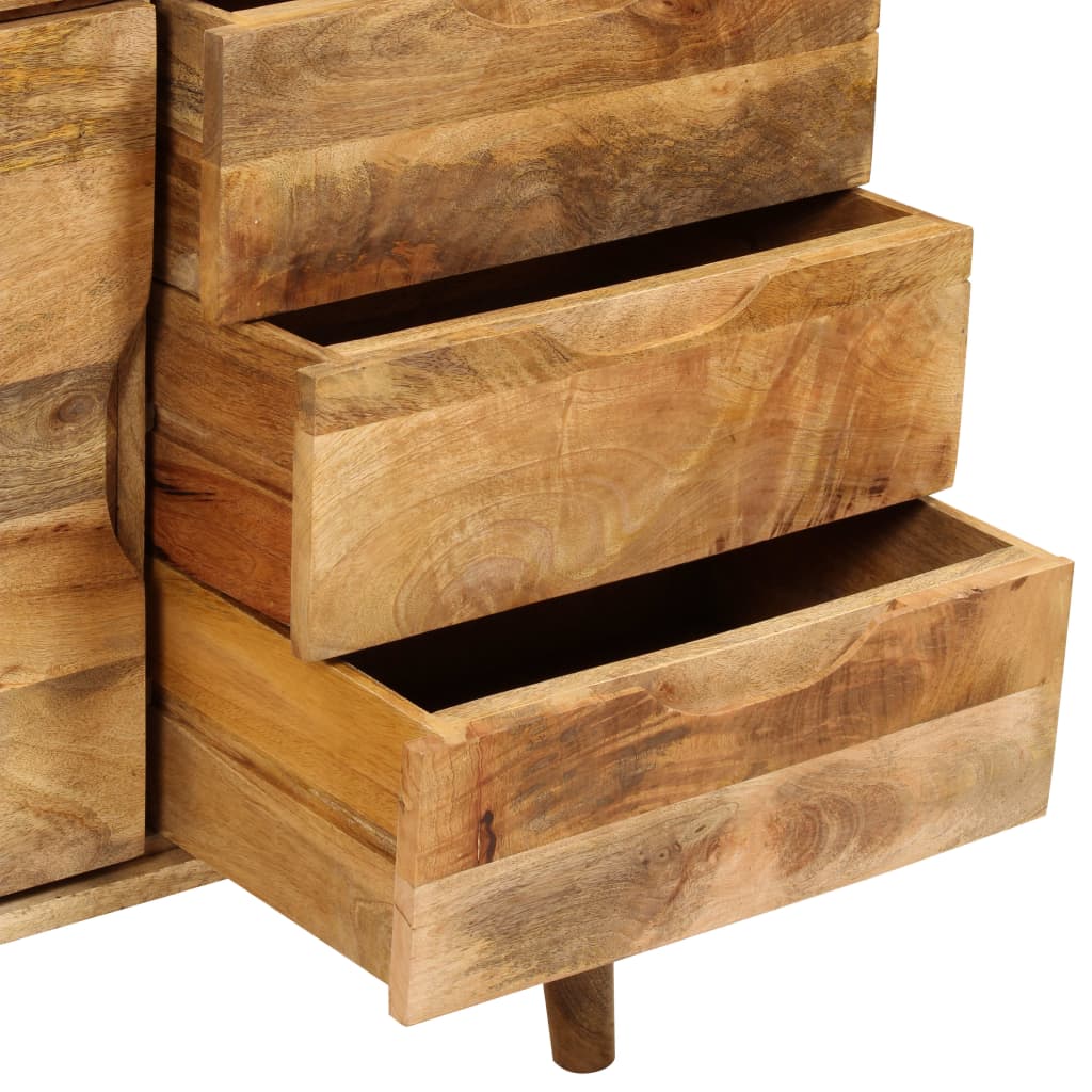 Skænk 90x30x69 Cm Massivt Mangotræ - Billede 12