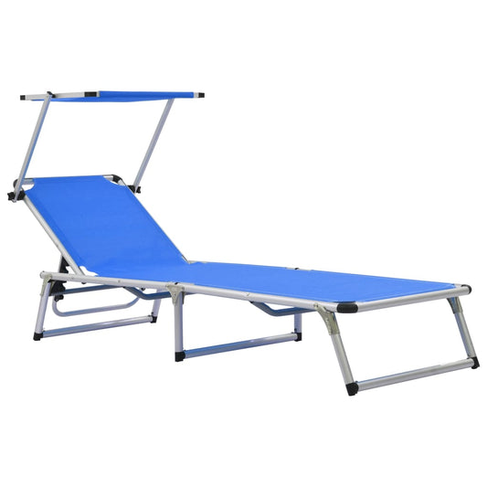 Foldbar Liggestol Med Tag Aluminium Og Textilene