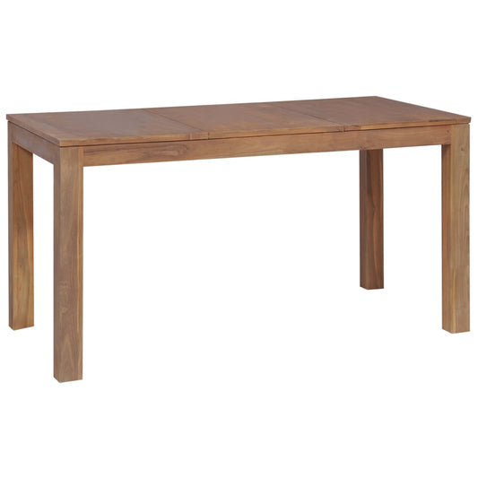 Spisebord Massivt Teaktræ Naturlig Finish