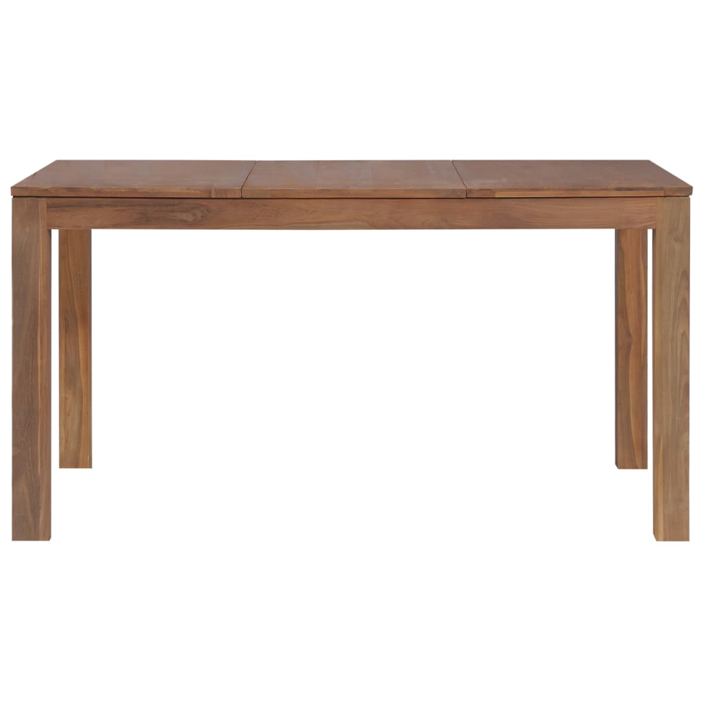 Spisebord Massivt Teaktræ Naturlig Finish