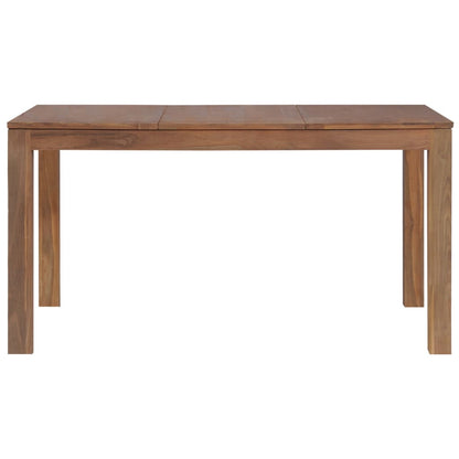 Spisebord Massivt Teaktræ Naturlig Finish