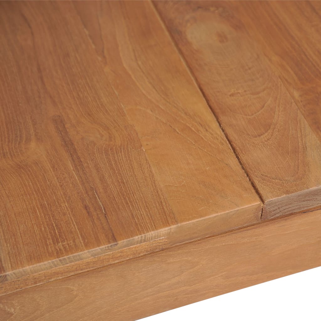 Spisebord Massivt Teaktræ Naturlig Finish