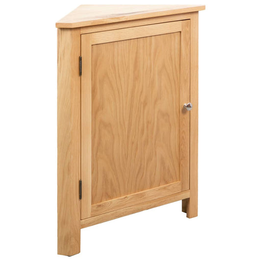 Hjørneskab 59 X 45 X 80 Cm Massivt Egetræ