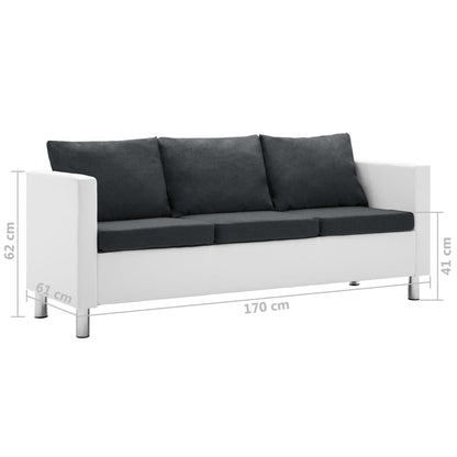 3-Personers Sofa Kunstlæder