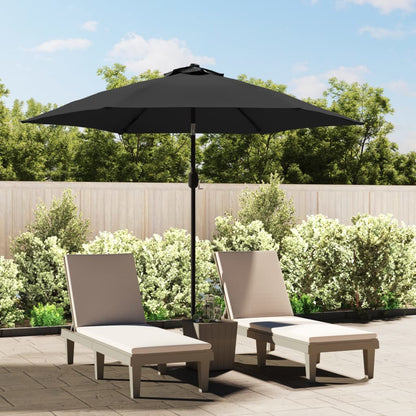 Parasol M. Led-Lys + Stålstang 300 Cm