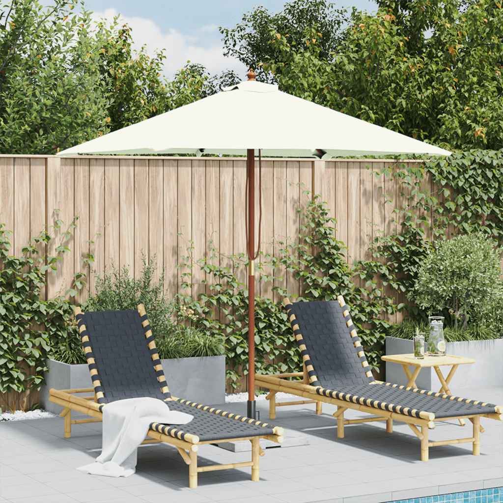 Haveparasol 150x200 Cm Træstang