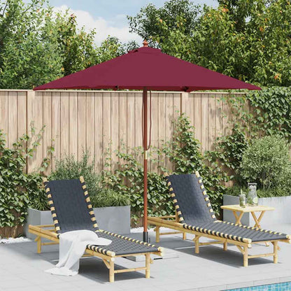 Haveparasol 150x200 Cm Træstang