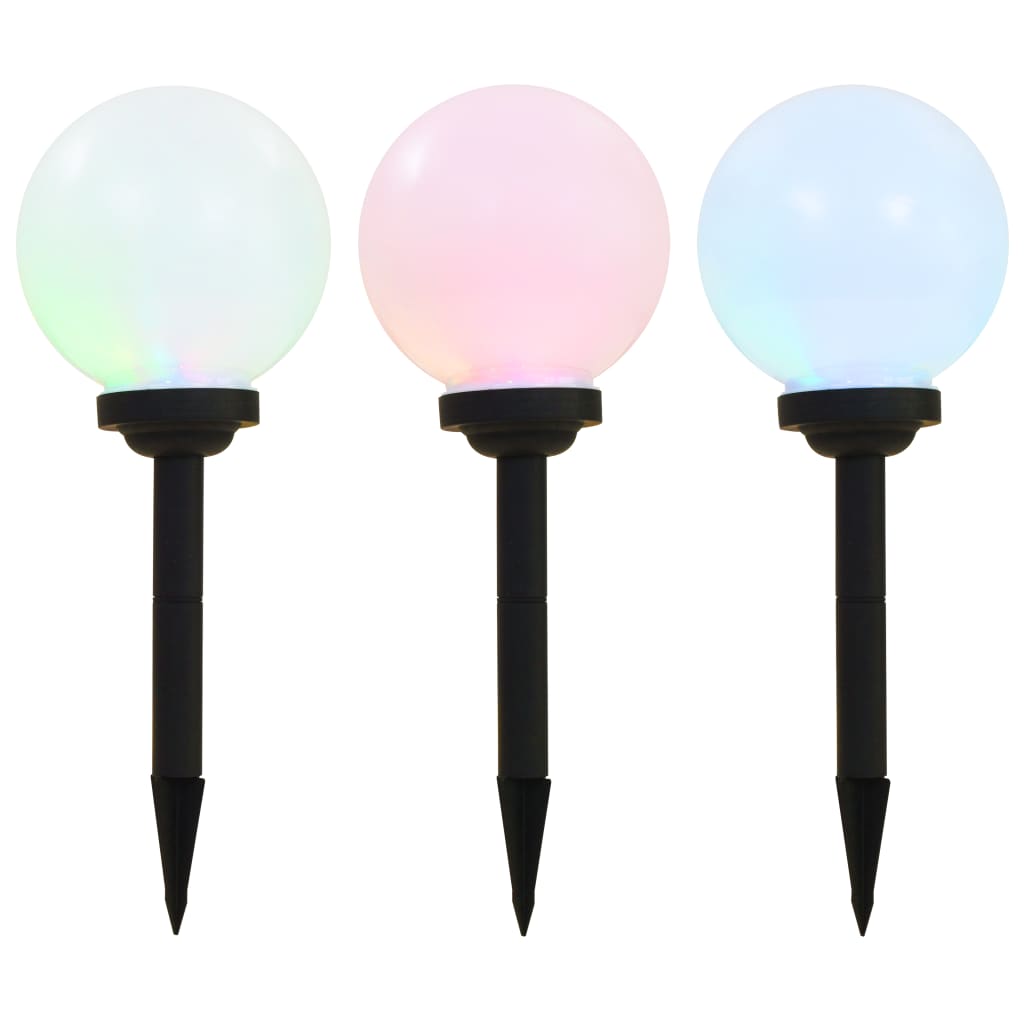 LED-solcellelamper Rund RGB-farver - Hovedbillede