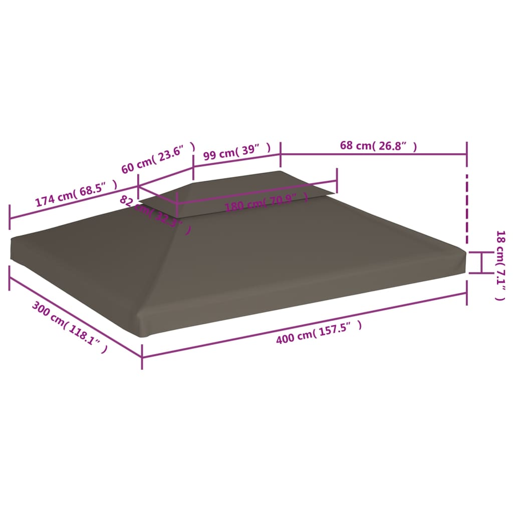 Pavillontag 2 Lag 310 G/M²