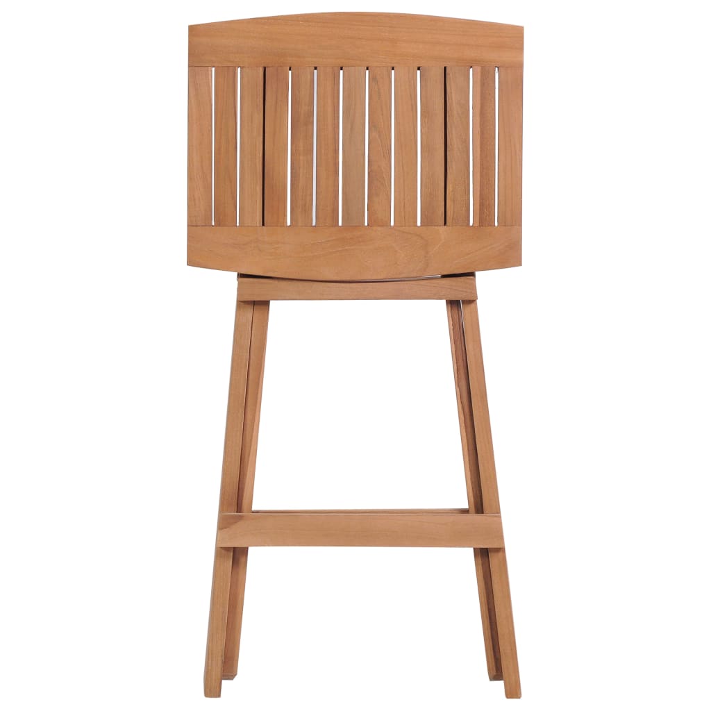 Foldbare Barstole 2 Stk. Massivt Teaktræ