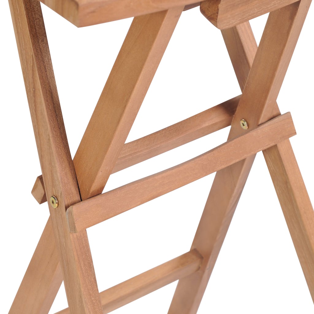 Foldbare Barstole 2 Stk. Massivt Teaktræ
