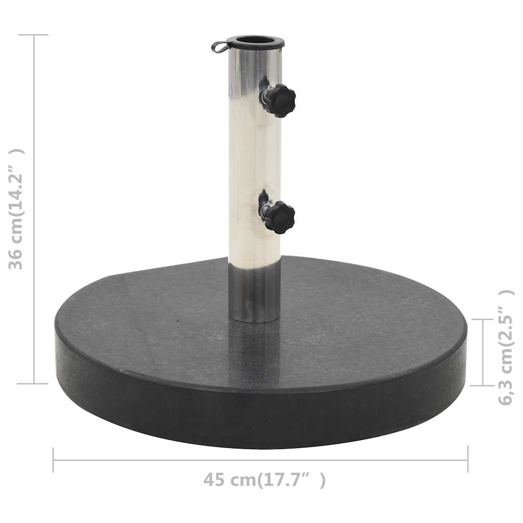 Parasolfod Granit 30 Kg Rund Sort - Billede 8