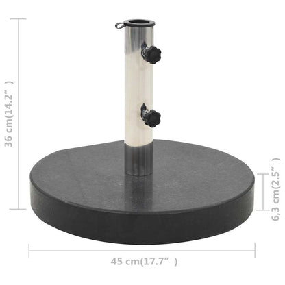 Parasolfod Granit 30 Kg Rund Sort - Billede 8
