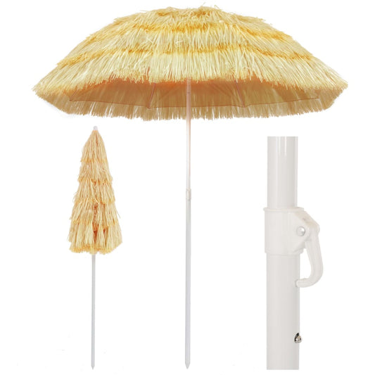 Strandparasol Hawaii-Stil Naturfarvet