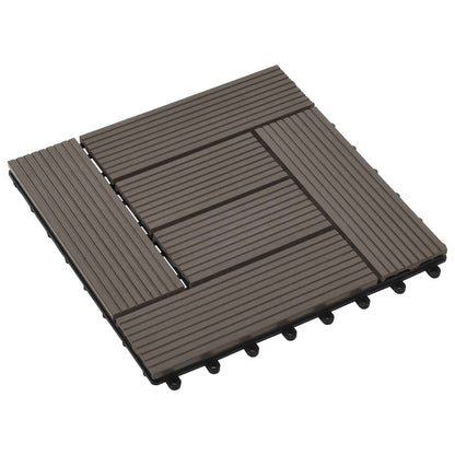 Terrasse Flise 11 Dele 30 X 30 Cm Wpc
