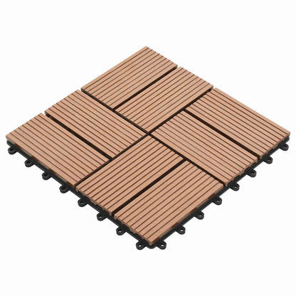 Terrasse Flise 11 Dele 30 X 30 Cm Wpc