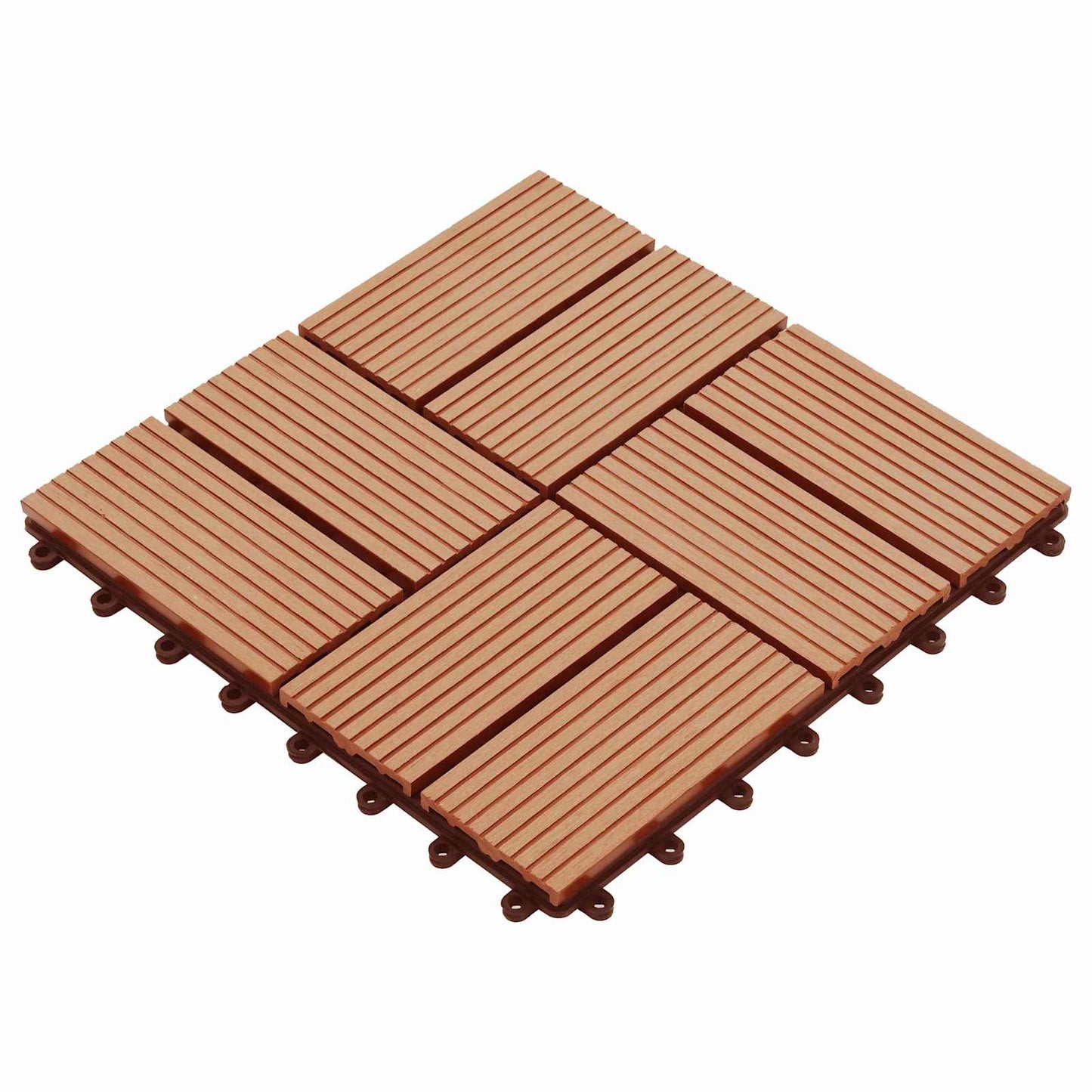 Terrasse Flise 11 Dele 30 X 30 Cm Wpc