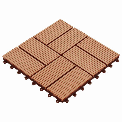 Terrasse Flise 11 Dele 30 X 30 Cm Wpc