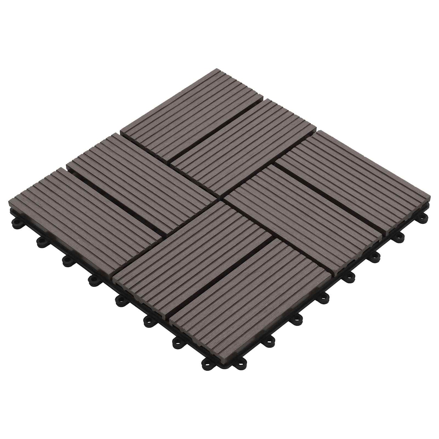 Terrasse Flise 11 Dele 30 X 30 Cm Wpc