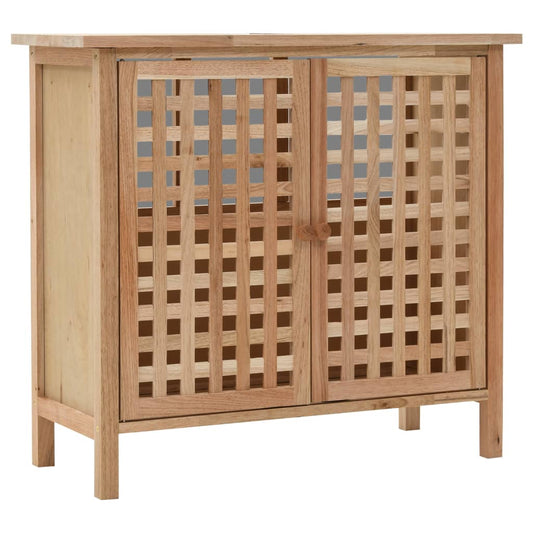 Underskab 66X29X61 Cm Massivt Valnøddetræ