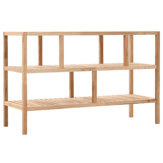 Badeværelsesreol 100X40X65 Cm Massivt Valnøddetræ Antracitgrå