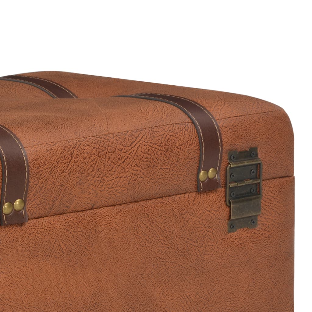 Opbevaringstaburet 40 Cm Kunstlæder - Billede 8