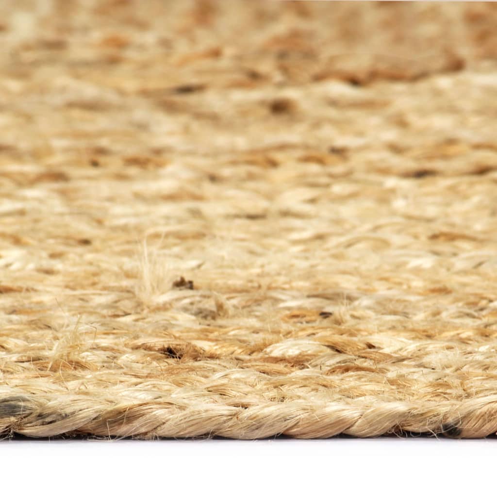 Håndlavet Tæppe Jute 80 X 160 Cm Naturfarvet - Billede 3