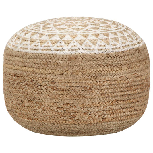 Håndlavet Puf 45X30 Cm Jute