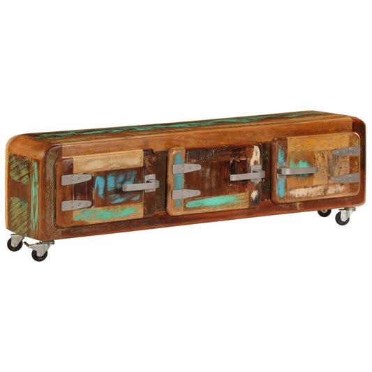 Tv-Skab 120X30X37 Cm Massivt Genbrugstræ