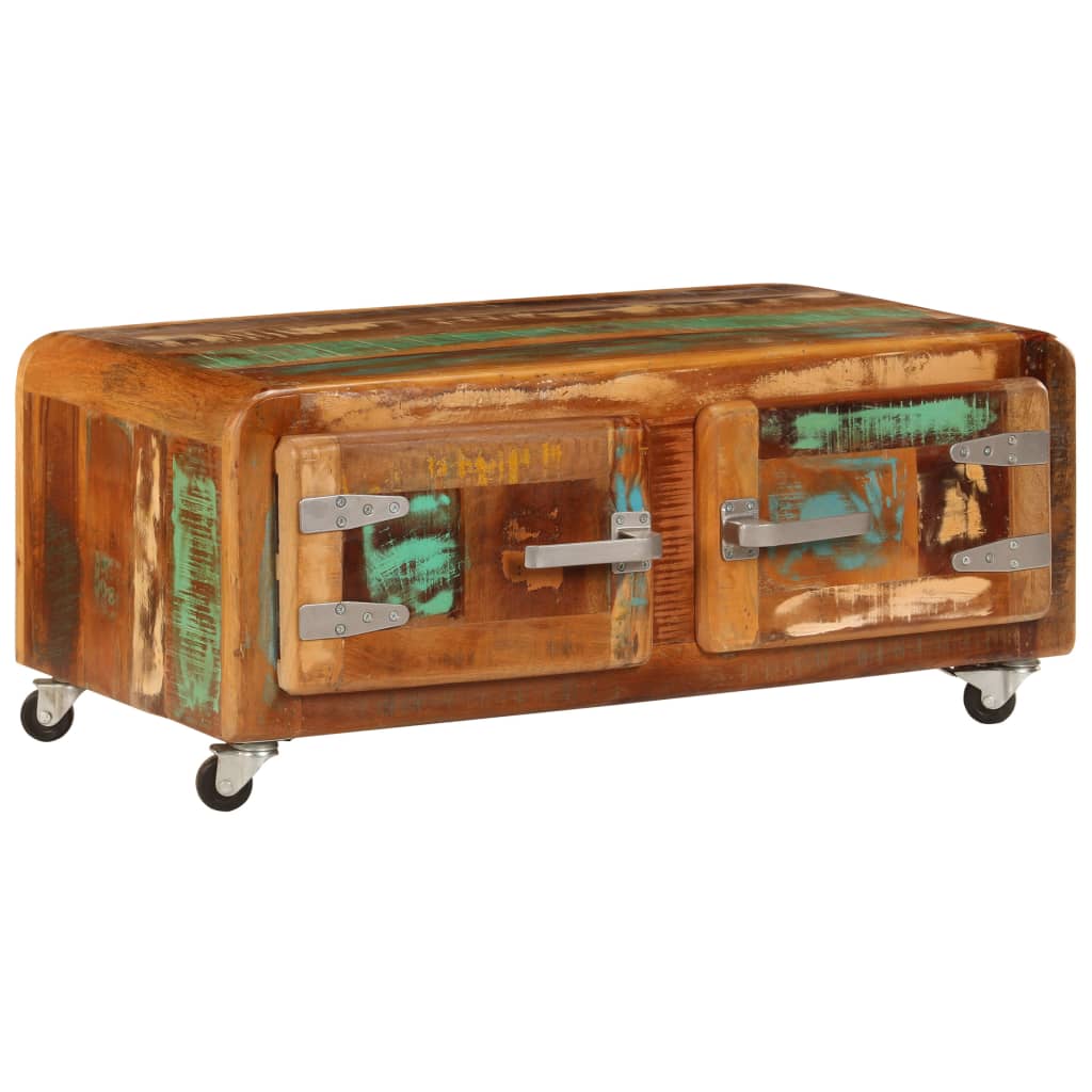 Sofabord 85x55x40 Cm Massivt Genbrugstræ - Hovedbillede