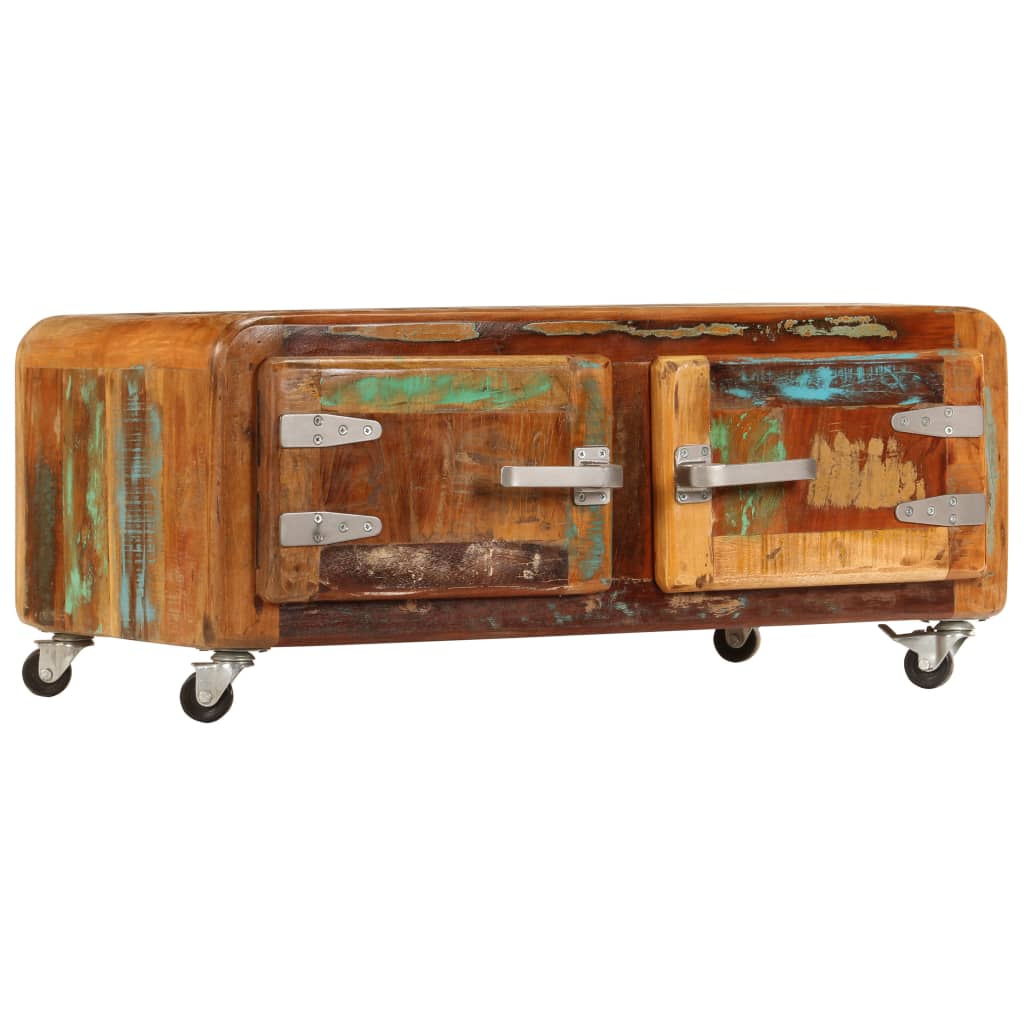 Sofabord 85x55x40 Cm Massivt Genbrugstræ - Billede 13