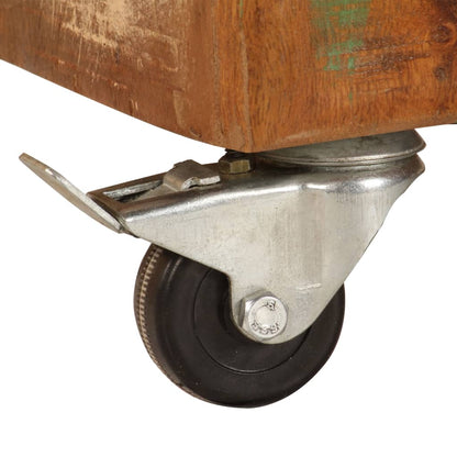 Sofabord 85x55x40 Cm Massivt Genbrugstræ - Billede 8