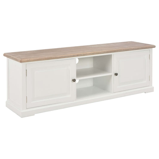 Tv-Bord 120X30X40 Cm Træ Hvid