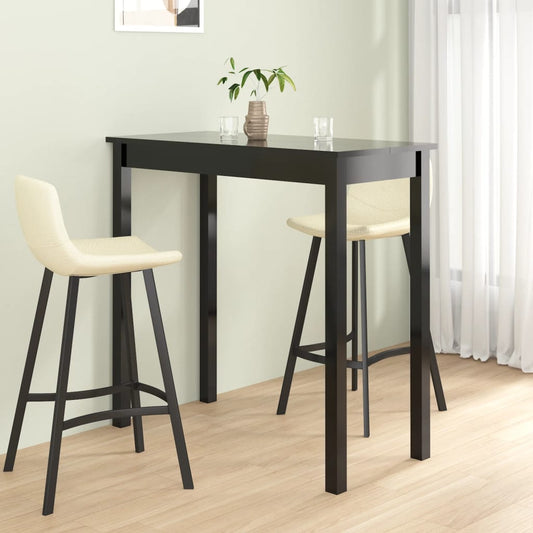 Barbord 115X55X107 Cm Mdf Sort