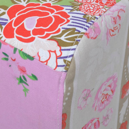 Patchwork Fodskammel I Blomsterdesign - Billede 4