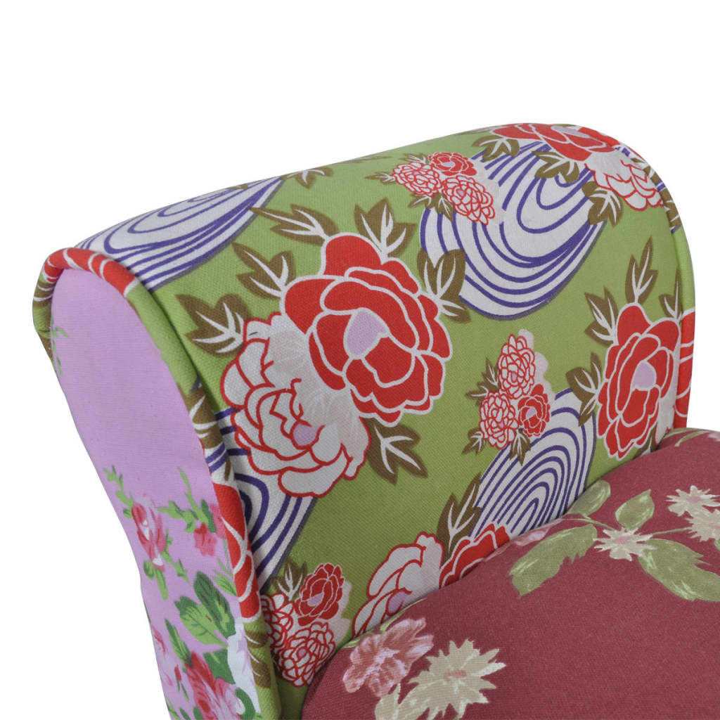 Patchwork Bænk I Blomsterdesign - Billede 4