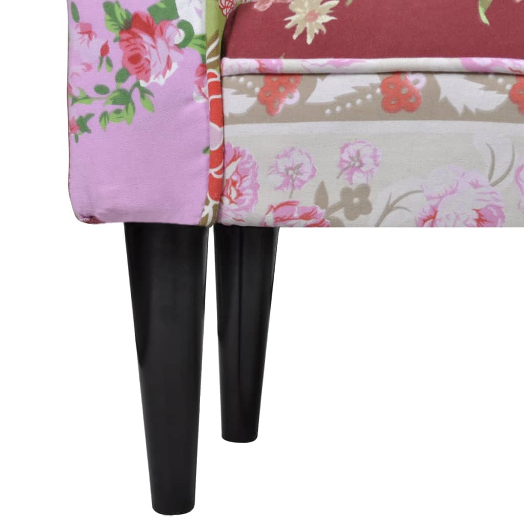 Patchwork Bænk I Blomsterdesign - Billede 5