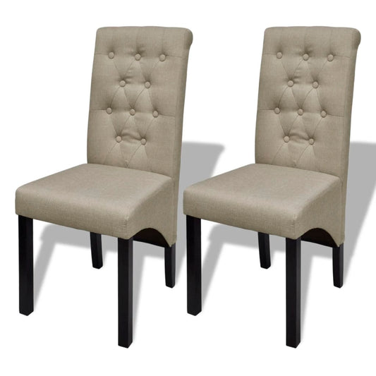 Spisebordsstole 2 Stk. Stof