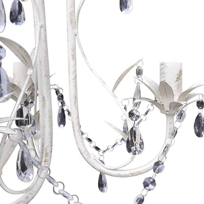 Krystallysekroner Elegant Hvid - Billede 4